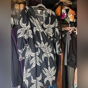 H&M Linen-Blend Wrap Dress - XXL